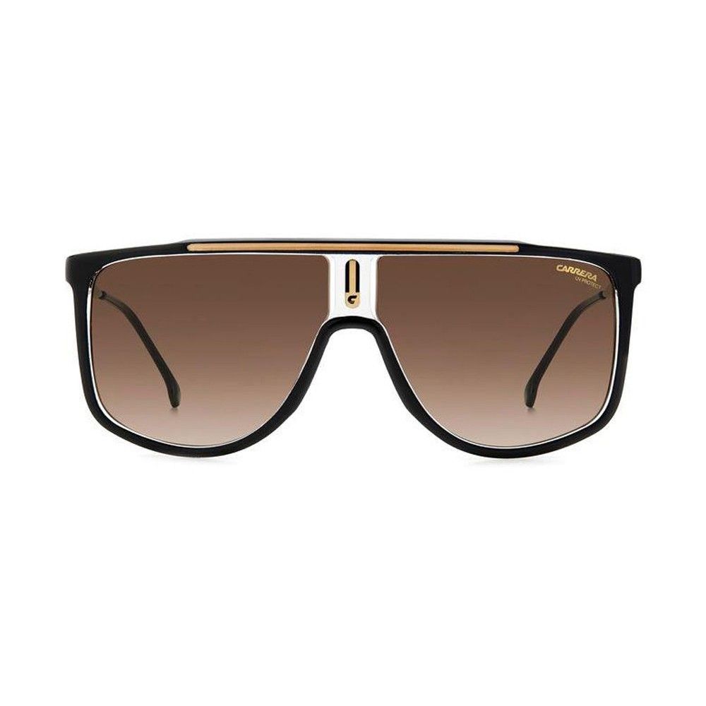 Carrera Black Resin Sunglasses with gradient brown category 3 lenses, model CARRERA1056S, featuring 61/11/145 mm dimensions.