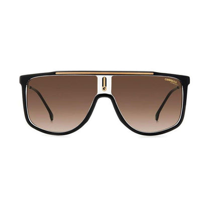 Carrera Black Resin Sunglasses with gradient brown category 3 lenses, model CARRERA1056S, featuring 61/11/145 mm dimensions.