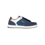 Carrera Blue Polyester Sneaker with laces, contrast details, and logo, stylish sports footwear.