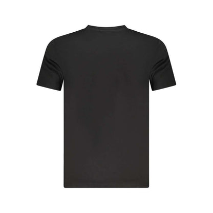 Cavalli Class Black Cotton Men T-Shirt