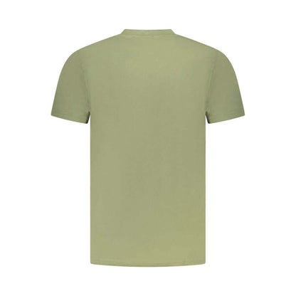 Cavalli Class Green Cotton Men T-Shirt