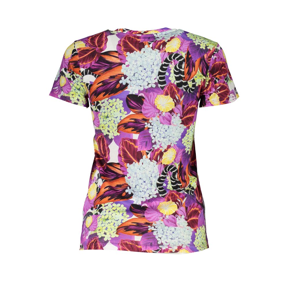 Cavalli Class Purple Cotton Women T-Shirt