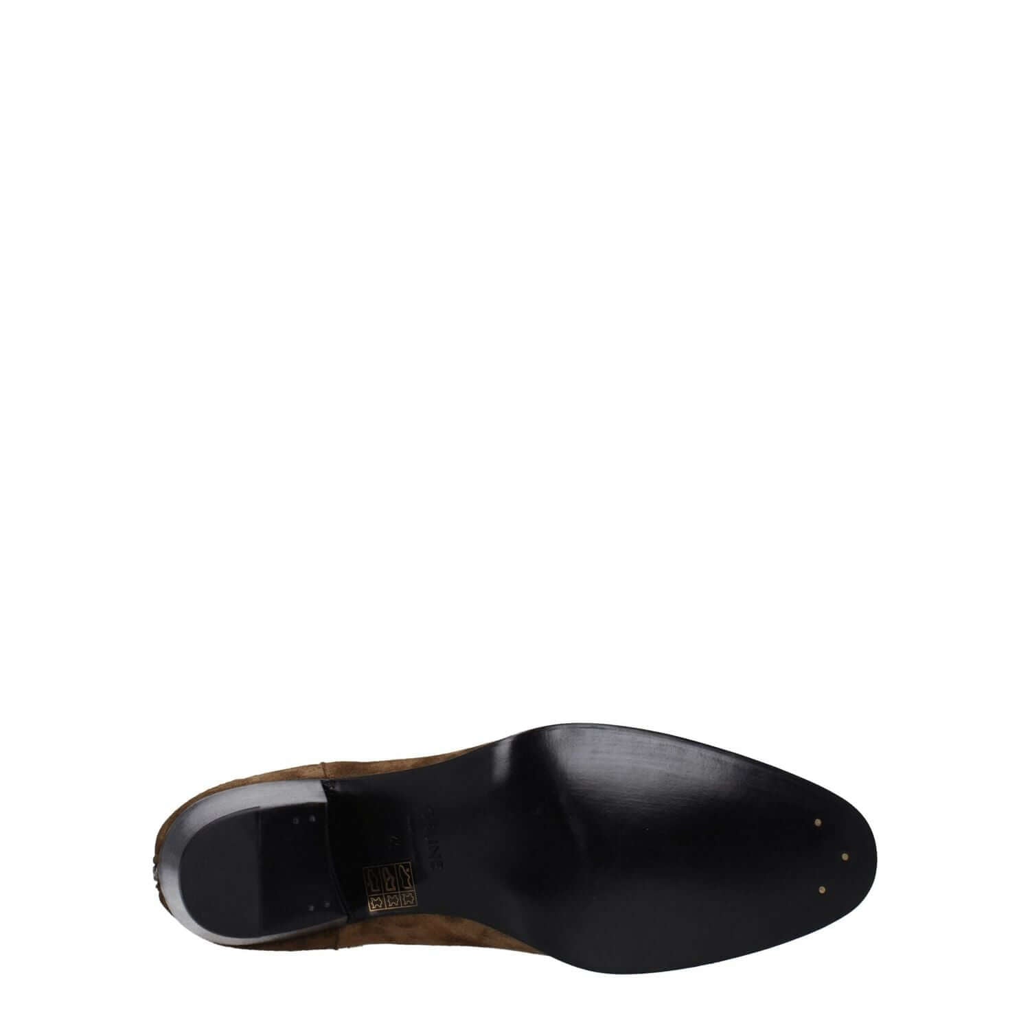 Celine Brown Leather Ankle Boots