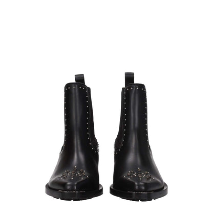 Chloé Black Leather Ankle Boots