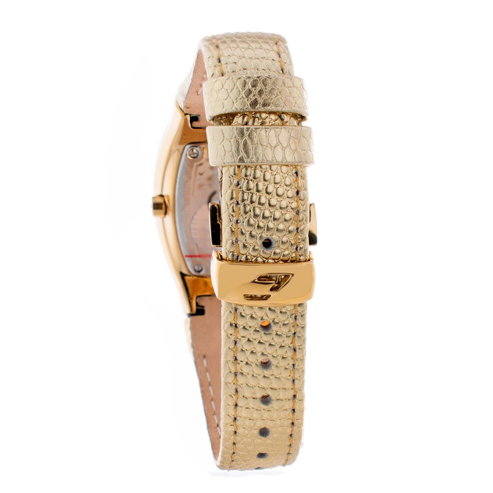 Chronotech Gold Leather Dress Watch