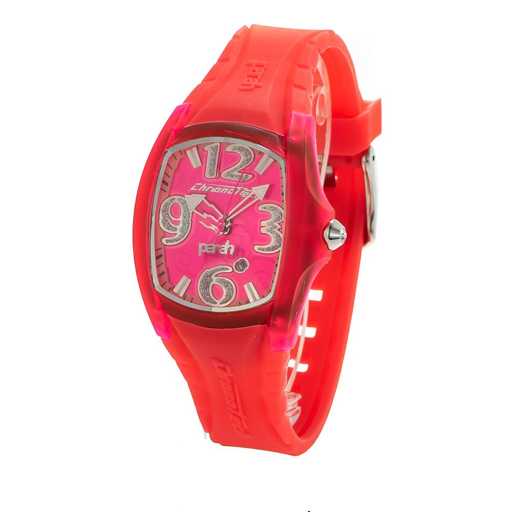 Chronotech Red Rubber Dress Watch
