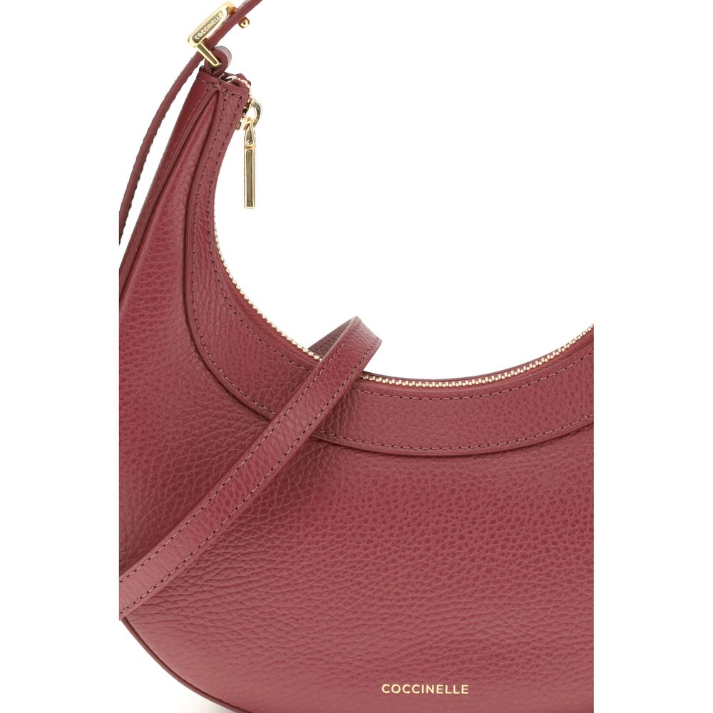 Coccinelle Red Calf Leather Bos Taurus Shoulder Bag