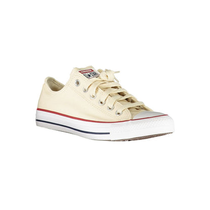 Converse Beige Cotton Women Sneaker with iconic logo and lace-up design, perfect blend of style and comfort.