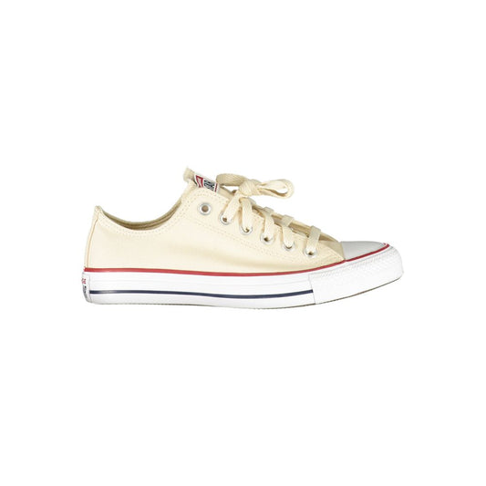 Converse Beige Polyester Men Sneaker with iconic logo and contrasting details displayed on white background.