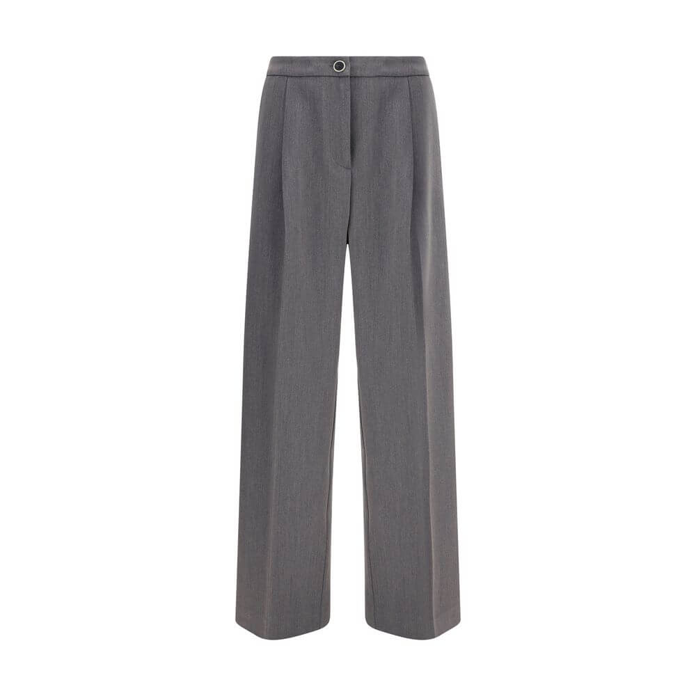 Cruna Gray Polyester Casual Pants