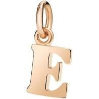 Gold E pendant ciondolo, unisex, DODO Mod. DMB2008LETEL0009R