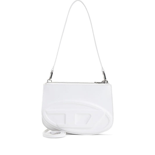 White Diesel 1DR Twin shoulder bag with top zip fastening and detachable strap.