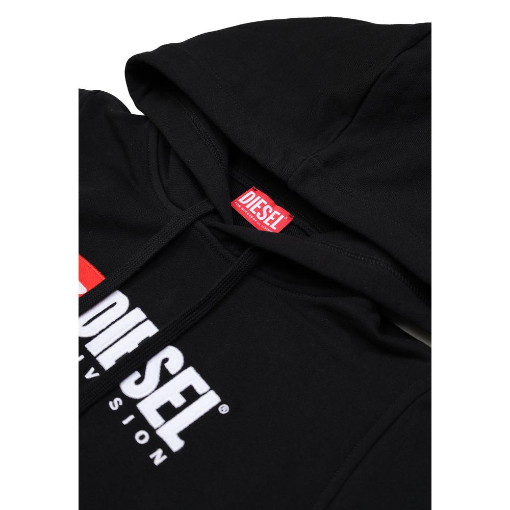 Diesel Black Cotton Hoodie