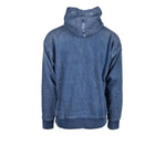 Back view of Diesel Blue Cotton Hoody, showcasing its design and cozy fabric blend for comfort and style.