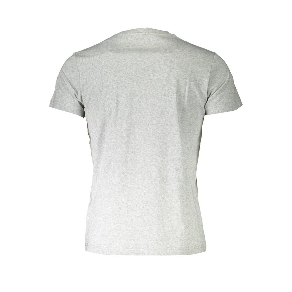 Back view of Diesel Brown Cotton Men T-Shirt showcasing its smooth cotton texture and casual comfort.