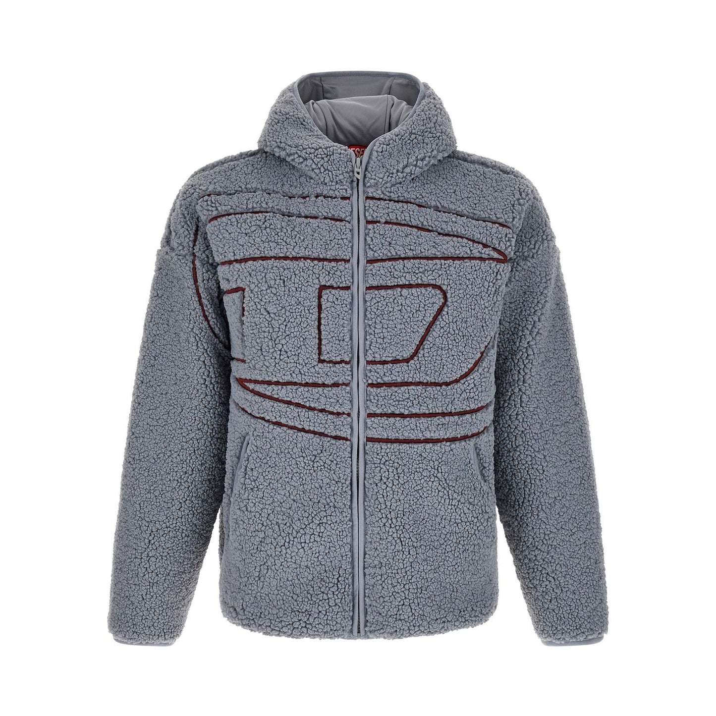 Diesel Gray Polyester Sweatshirt