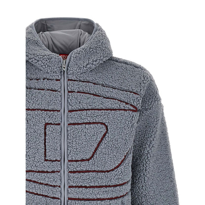 Diesel Gray Polyester Sweatshirt