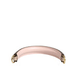 Dolce & Gabbana Beige Brown Snakeskin Leather Gold Ring Shoulder Strap for handbags, elegant Ayers texture, stylish women's accessory.
