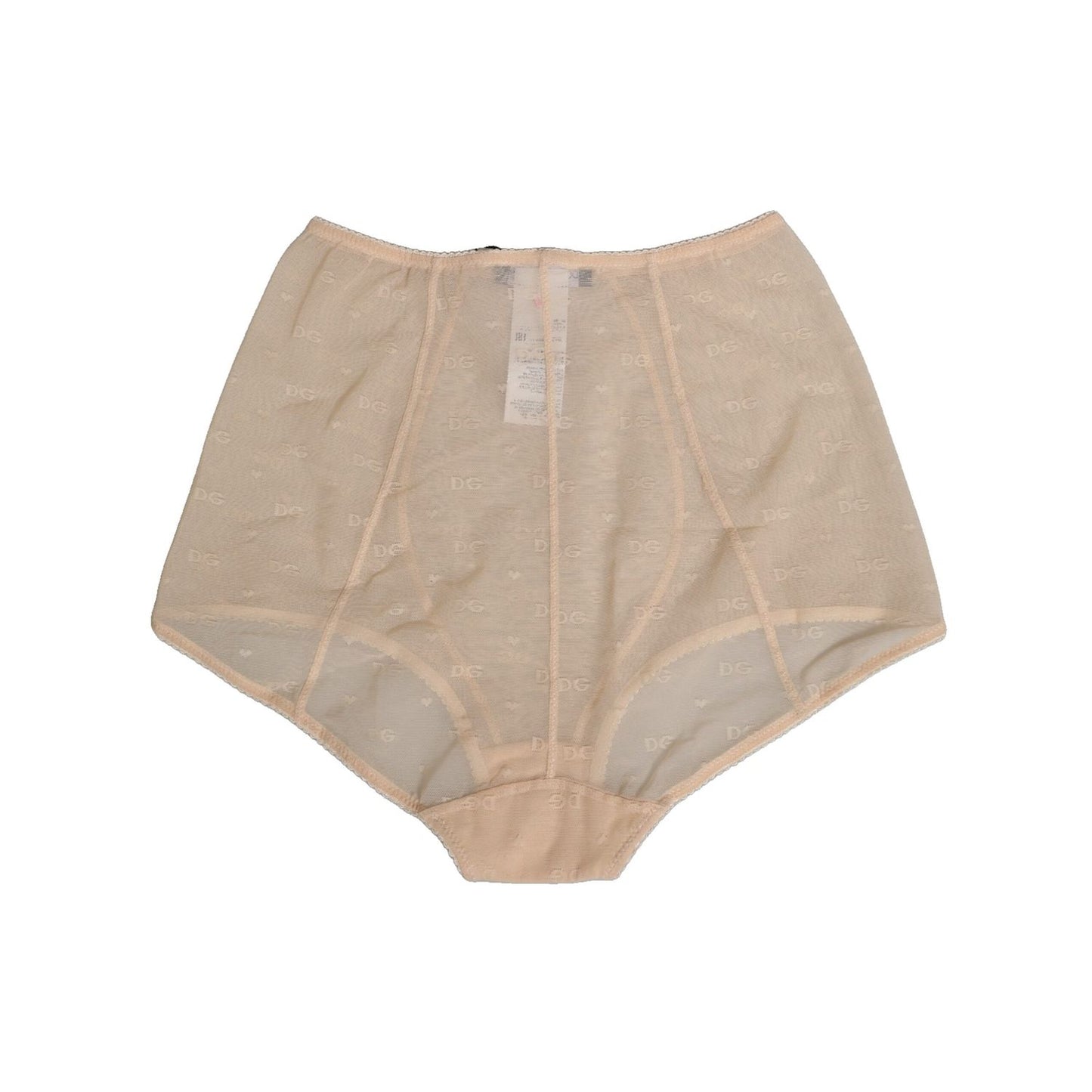 Dolce & Gabbana Beige Nylon High Waist Girdle Panty Underwear, elegant smoothing underwear, refined Italian craftsmanship.