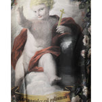 Baroque cherub print on Dolce & Gabbana Black Cashmere Cherub Print Baroque Sweater, showcasing luxury Italian design.