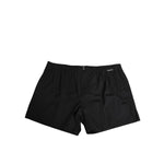 Dolce & Gabbana Black Cotton Elastic Waistband Button Swimwear, featuring a classic fit and logo details for stylish everyday wear.
