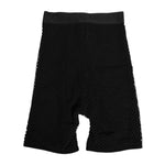 Dolce & Gabbana Black Cotton Logo Shorts Midi Trouser Underwear with mesh design and elastic waistband, luxury Italian fashion.