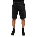 Dolce & Gabbana Black Cotton Mid Waist Denim Men Bermuda Short, regular fit, front view on model, casual and stylish summer wear.