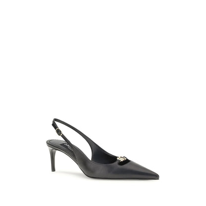 Dolce & Gabbana Black Goatskin High Heel Pumps