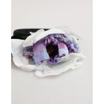Dolce & Gabbana Black Green Silk Purple White Floral Appliqué Accessory Headband
