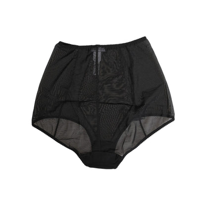 Dolce & Gabbana Black High Waist Mesh Sheer Shapewear Underwear