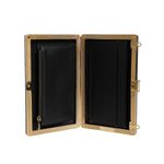 Dolce & Gabbana Black Leather Clutch Evening Crossbody Bag