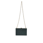 Dolce & Gabbana Black Leather Clutch Evening Crossbody Bag