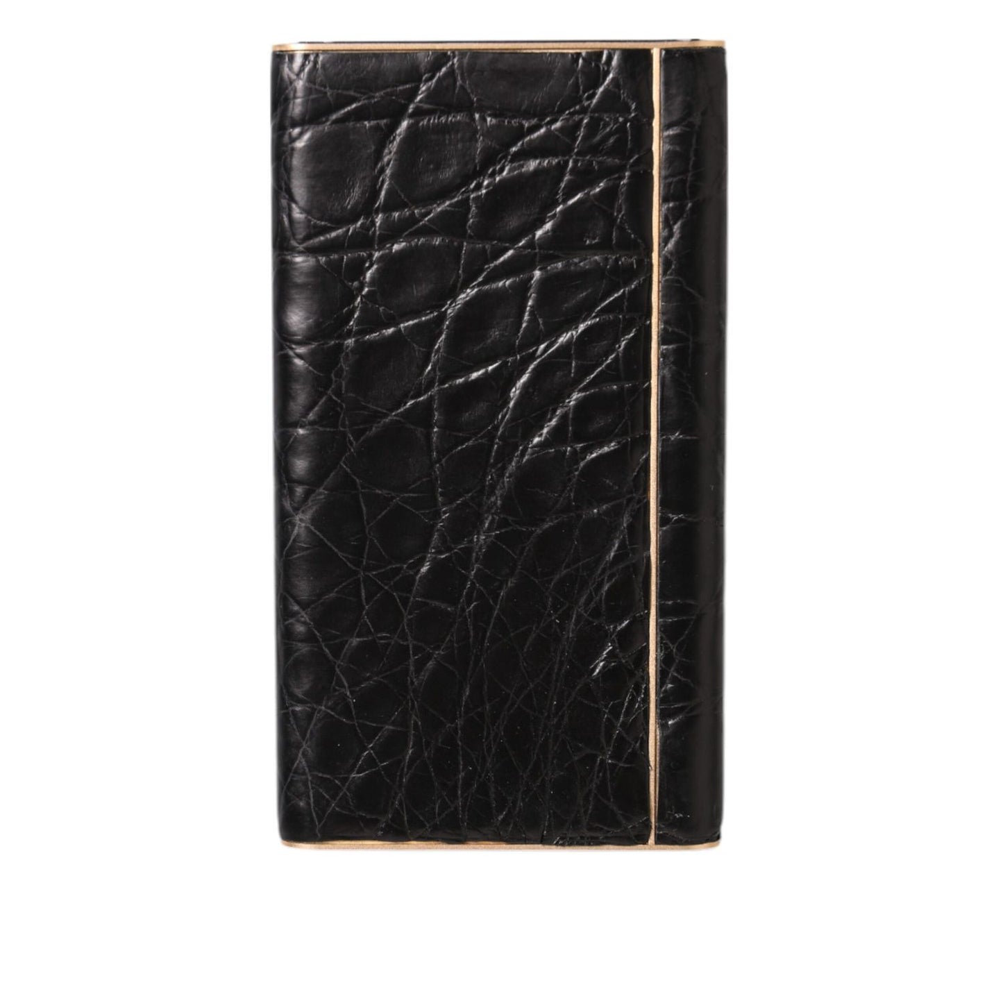 Dolce & Gabbana Black Leather Embossed Skin 3000mAh Power Bank Charger USB