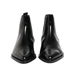 Dolce & Gabbana Black Leather MILLENIALS Mid Calf Boots Shoes