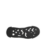Sole view of Dolce & Gabbana Black Logo Lace Low Top NS1 Sneaker Shoes highlighting unique tread design.