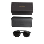 Dolce & Gabbana Black Metal Frame Round DG2276 Eyewear Shades Sunglasses