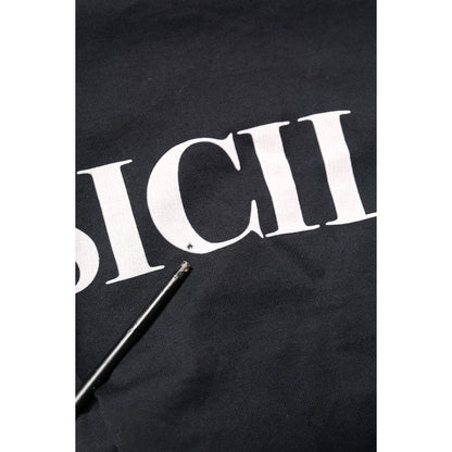 Dolce & Gabbana Black Sicilia Crew Neck Short Sleeve T-shirt