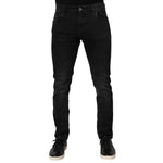 Dolce & Gabbana Black Slim Fit Stretch Men Denim Pants Jeans