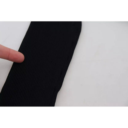 Dolce & Gabbana Black Turtleneck Slim Fit Pullover Sweater