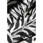 Dolce & Gabbana Black White Polyester Women Blazer Jacket