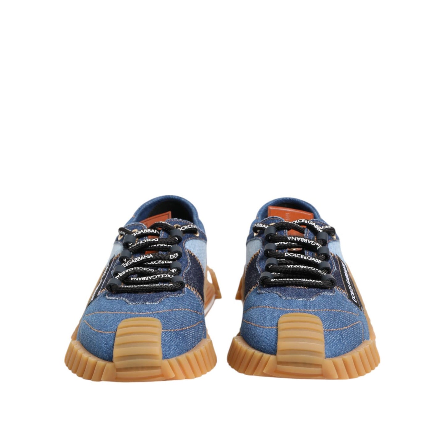 Dolce & Gabbana Blue Lace Up Low Top NS1 Sneakers Shoes