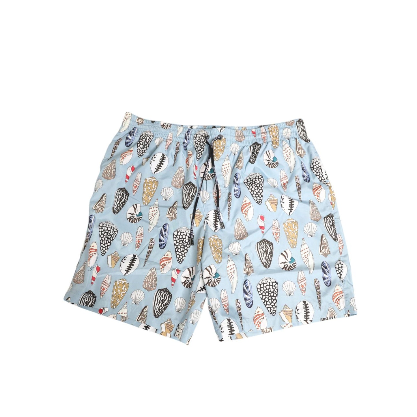 Dolce & Gabbana Blue Seashell Print Nylon Men Shorts Swimwear