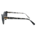 Dolce & Gabbana DG4194 Gray Acetate Logo Plaque Cat Eye Lens Sunglasses side view