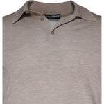 Dolce & Gabbana Beige Cashmere Knit Collared Pullover Sweater TSH87012-48
