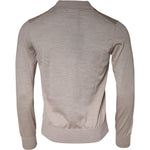 Dolce & Gabbana Beige Cashmere Knit Collared Pullover Sweater TSH87012-48