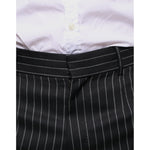 Dolce & Gabbana Black Stripes Skinny Men Dress Pants PAN75360-48