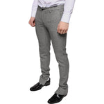 Dolce & Gabbana Gray Check Tartan Wool Skinny Pants Dolce & Gabbana Dim Gray