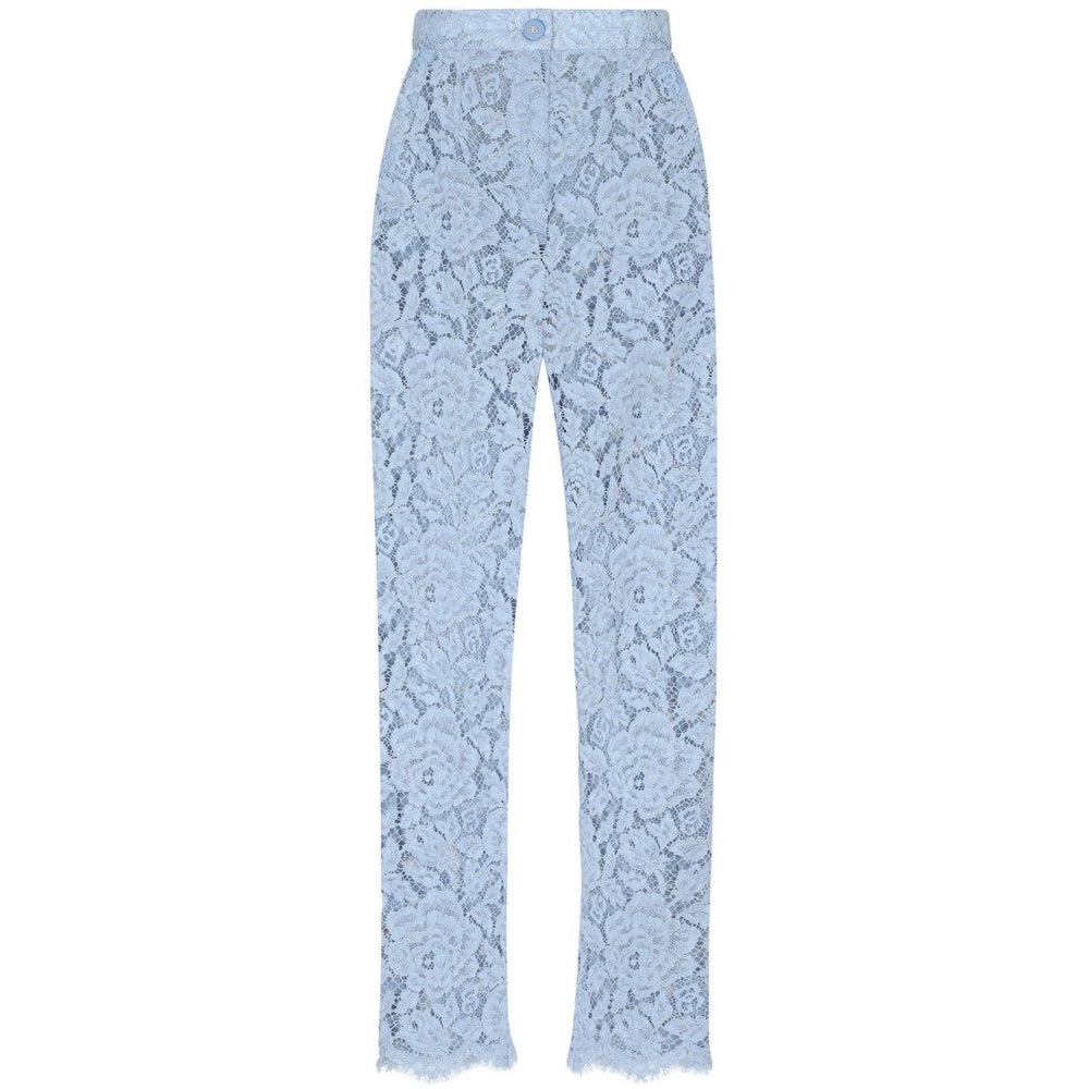 Dolce & Gabbana Embroidered Lace Trousers
