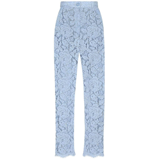 Dolce & Gabbana Embroidered Lace Trousers Trousers