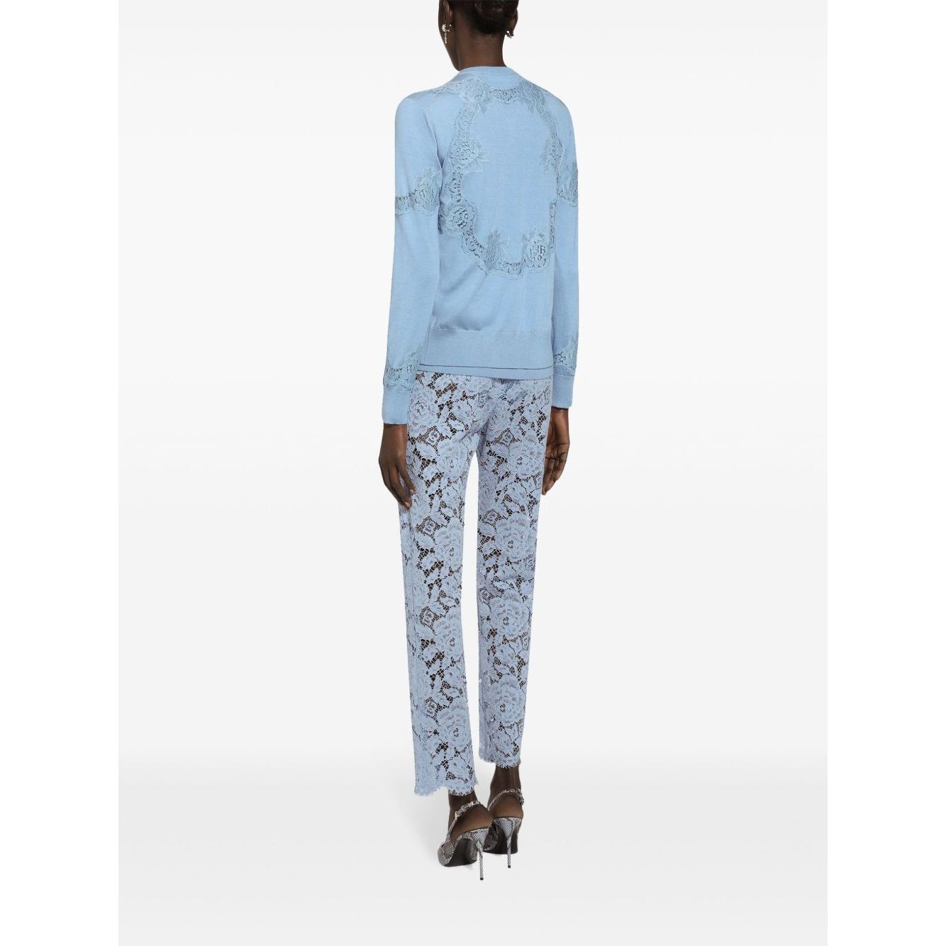 Dolce & Gabbana Embroidered Lace Trousers